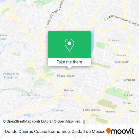 Donde Quieras Cocina Economica map