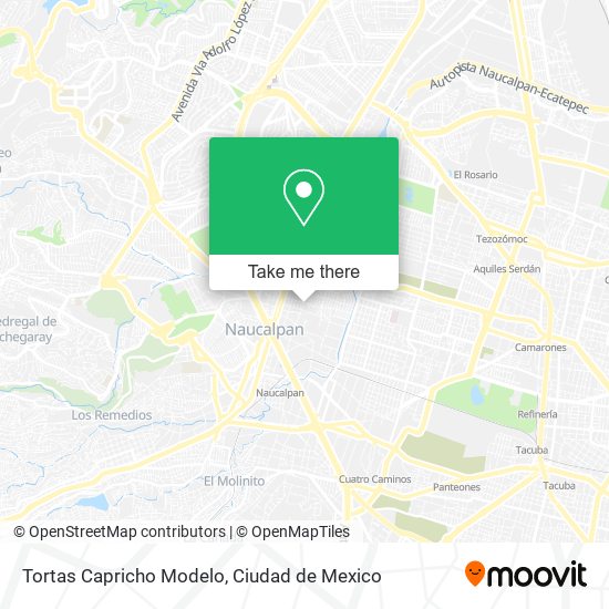 Mapa de Tortas Capricho Modelo
