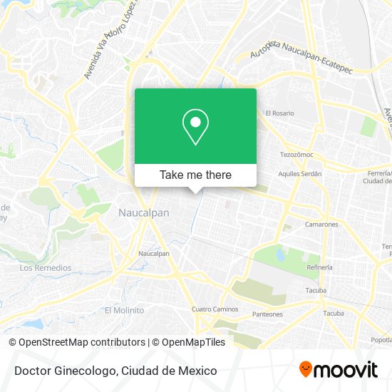 Mapa de Doctor Ginecologo