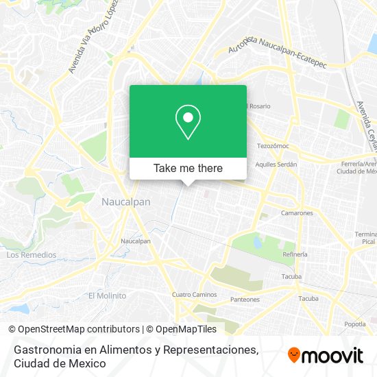 Gastronomia en Alimentos y Representaciones map