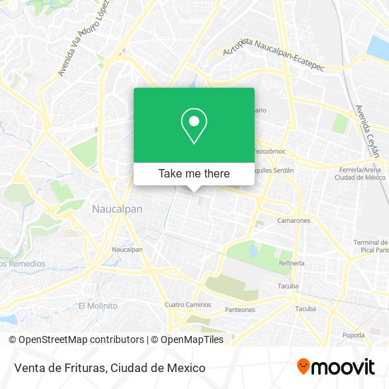 Venta de Frituras map