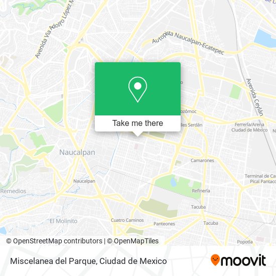 Mapa de Miscelanea del Parque