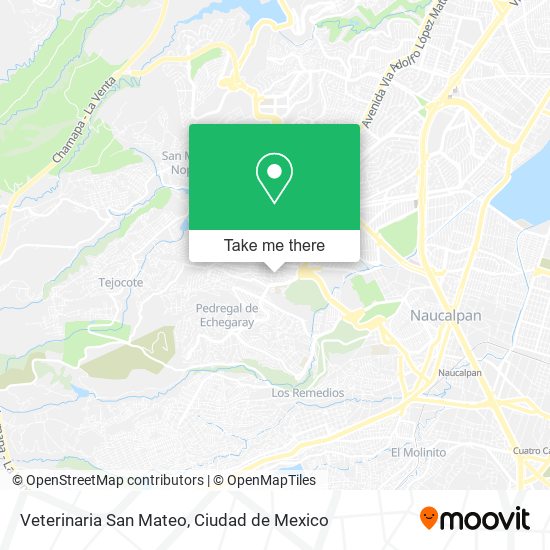 Mapa de Veterinaria San Mateo