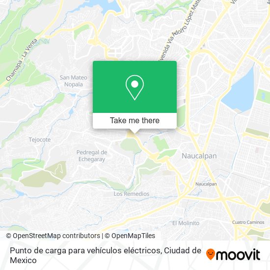 Mapa de Punto de carga para vehículos eléctricos