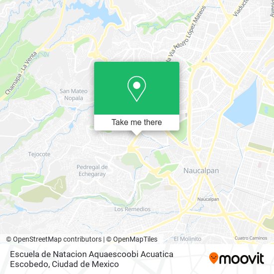 Mapa de Escuela de Natacion Aquaescoobi Acuatica Escobedo