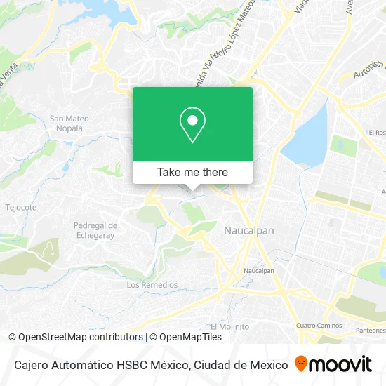 Mapa de Cajero Automático HSBC México
