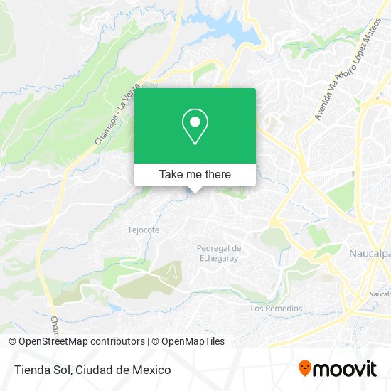 Mapa de Tienda Sol