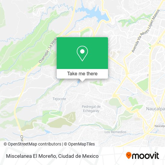 Miscelanea El Moreño map