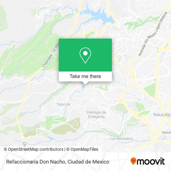Refaccionaria Don Nacho map