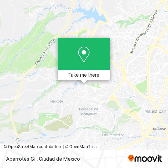 Abarrotes Gil map