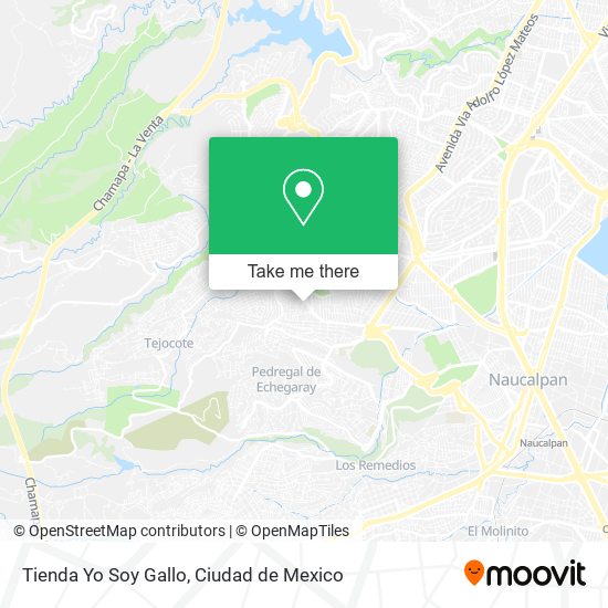 Mapa de Tienda Yo Soy Gallo