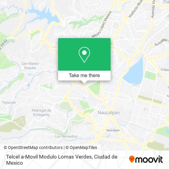 Telcel a-Movil Modulo Lomas Verdes map