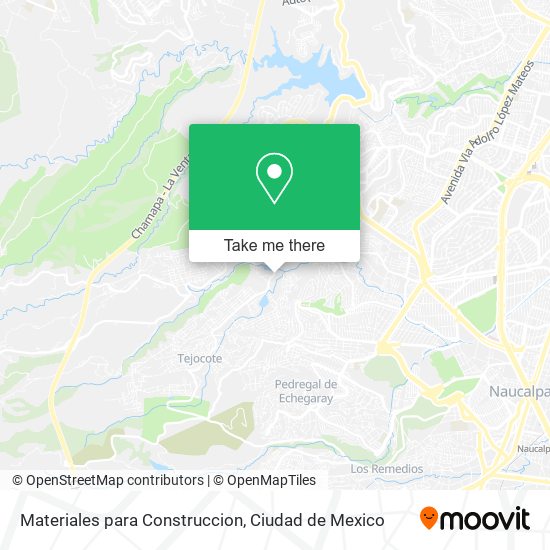 Mapa de Materiales para Construccion