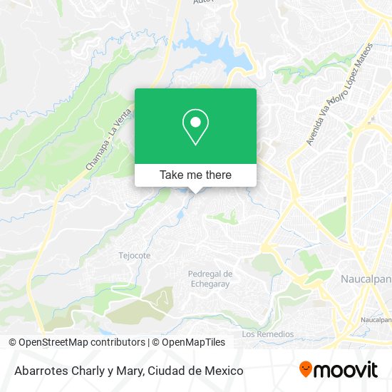 Mapa de Abarrotes Charly y Mary