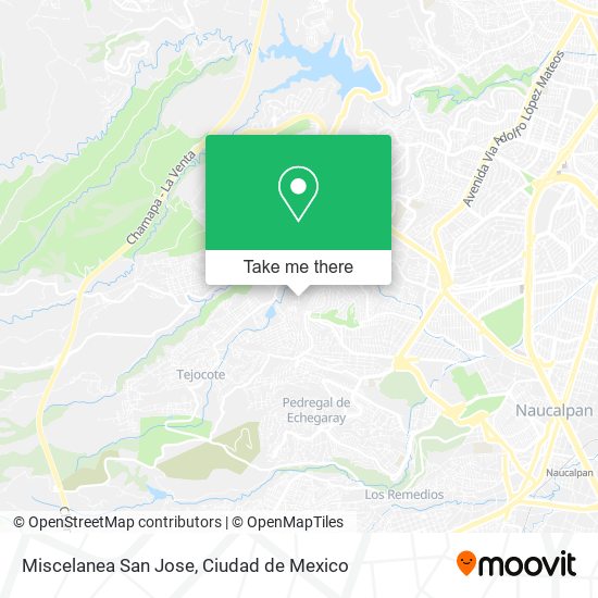 Miscelanea San Jose map