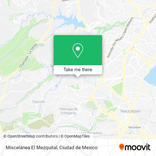 Miscelánea El Mezquital map