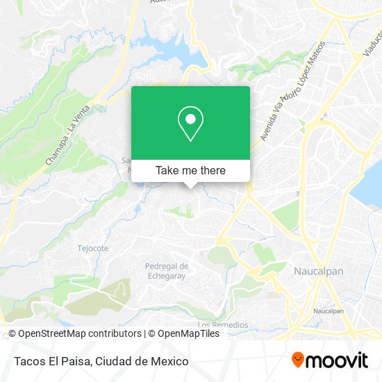 Mapa de Tacos El Paisa