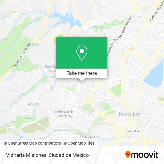 Vidrieria Misiones map