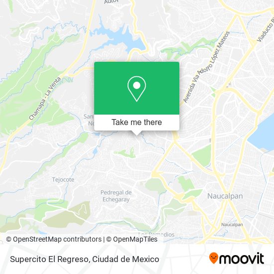 Supercito El Regreso map