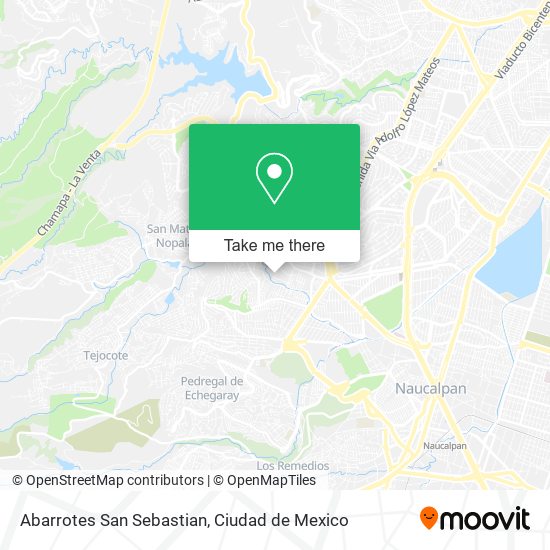 Mapa de Abarrotes San Sebastian