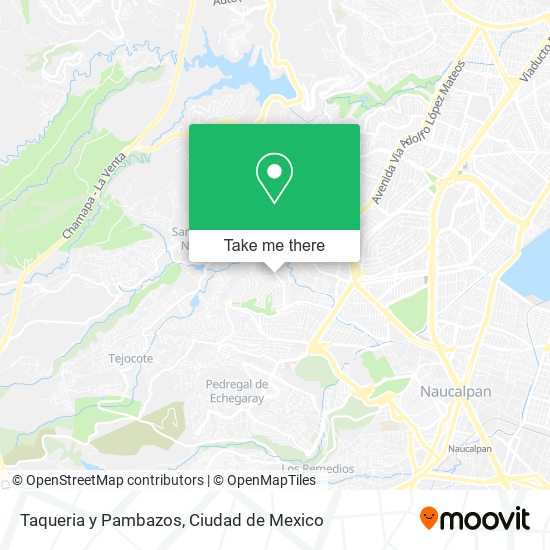 Mapa de Taqueria y Pambazos