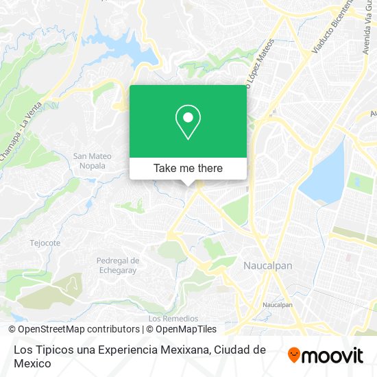 Los Tipicos una Experiencia Mexixana map