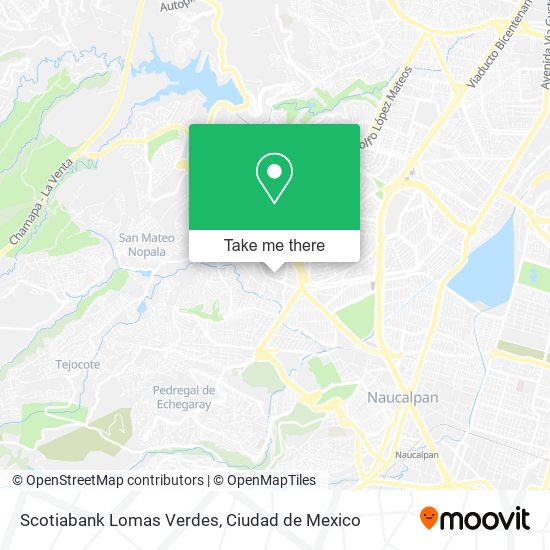 Scotiabank Lomas Verdes map