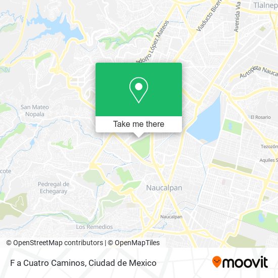 F a Cuatro Caminos map