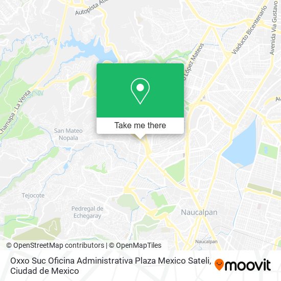 Oxxo Suc Oficina Administrativa Plaza Mexico Sateli map