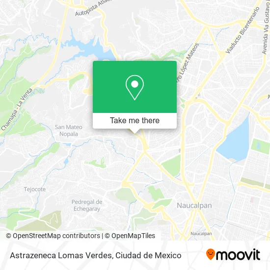 Mapa de Astrazeneca Lomas Verdes