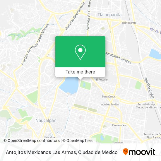 Antojitos Mexicanos Las Armas map