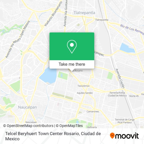 Mapa de Telcel Beryhuert Town Center Rosario