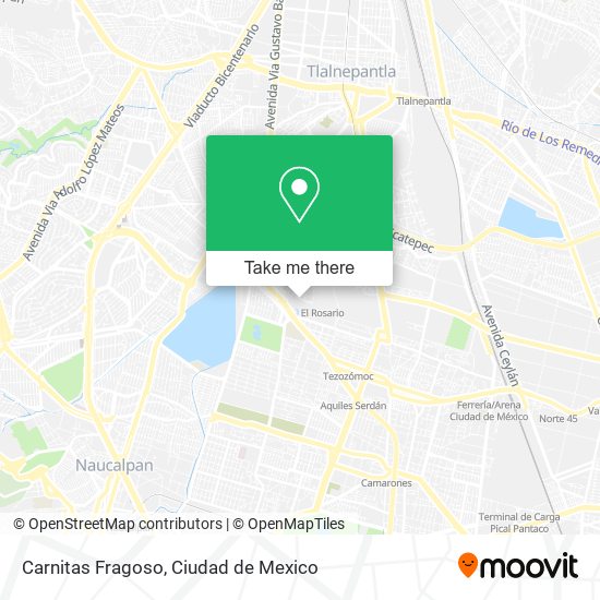 Mapa de Carnitas Fragoso