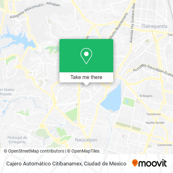 Mapa de Cajero Automático Citibanamex