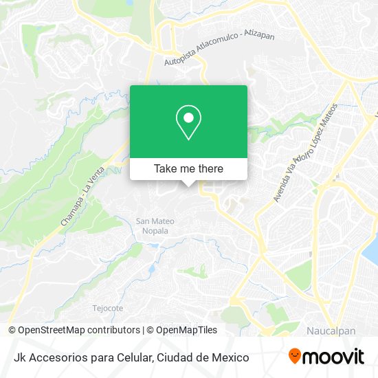 Mapa de Jk Accesorios para Celular