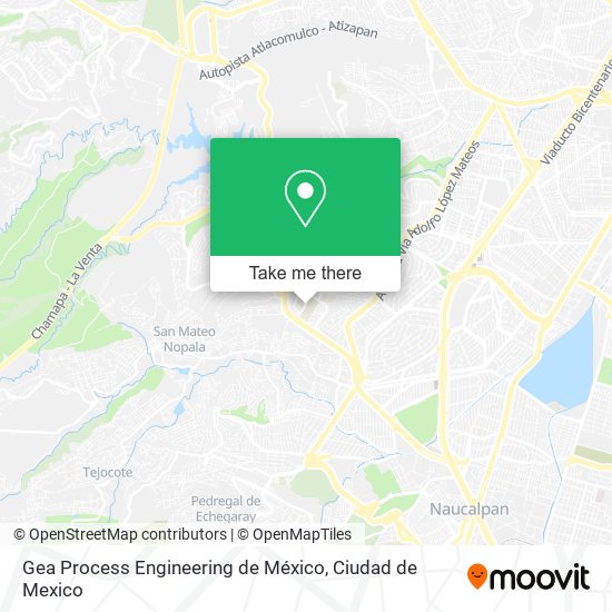 Mapa de Gea Process Engineering de México