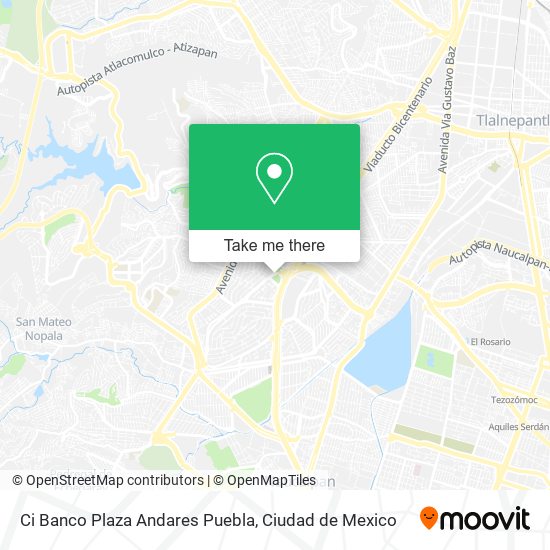 Mapa de Ci Banco Plaza Andares Puebla