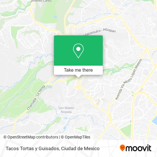 Mapa de Tacos Tortas y Guisados