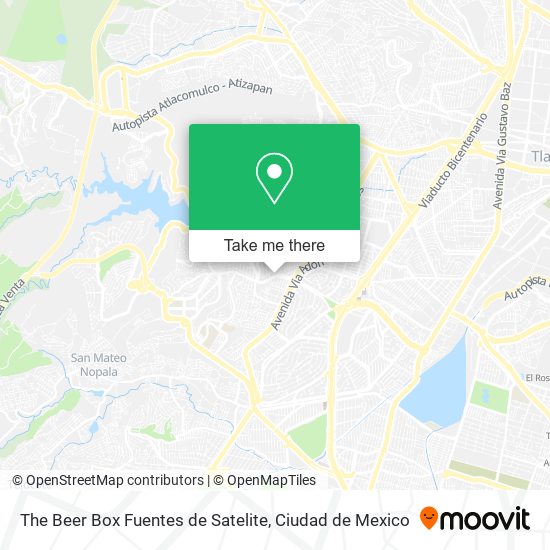 Mapa de The Beer Box Fuentes de Satelite