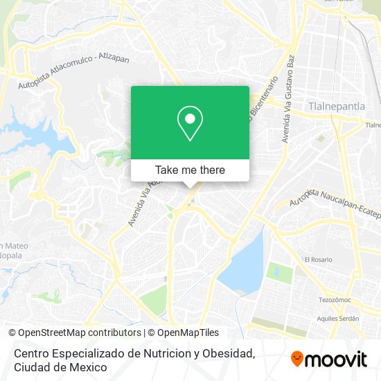 Centro Especializado de Nutricion y Obesidad map