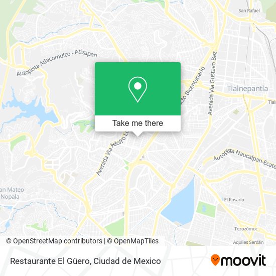 Restaurante El Güero map