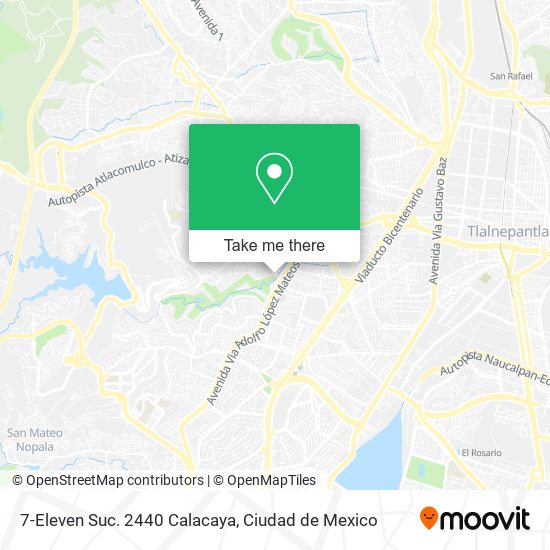 7-Eleven Suc. 2440 Calacaya map