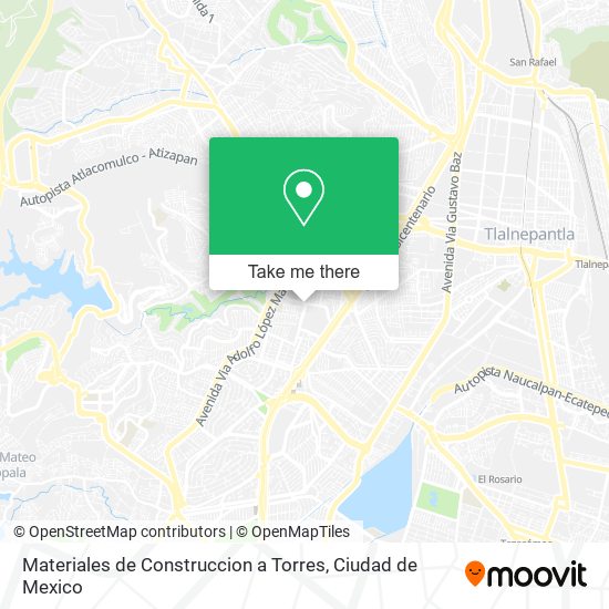 Mapa de Materiales de Construccion a Torres