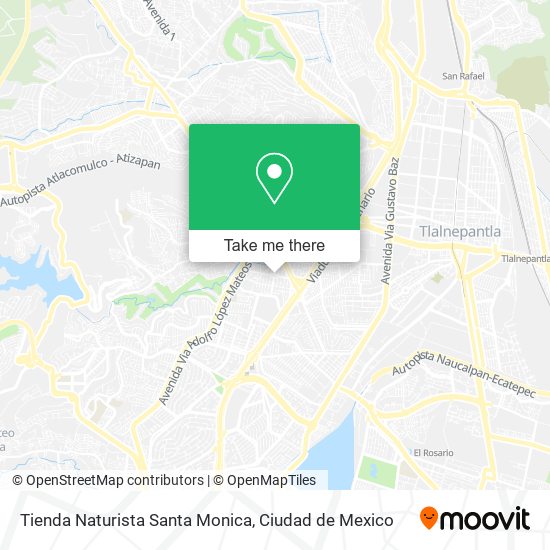 Mapa de Tienda Naturista Santa Monica