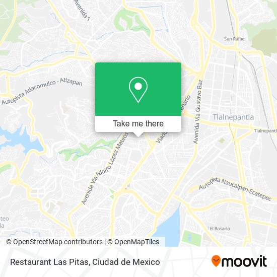 Restaurant Las Pitas map