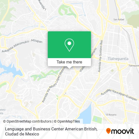 Lenguage and Business Center American British map