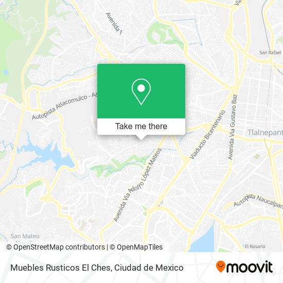 Muebles Rusticos El Ches map