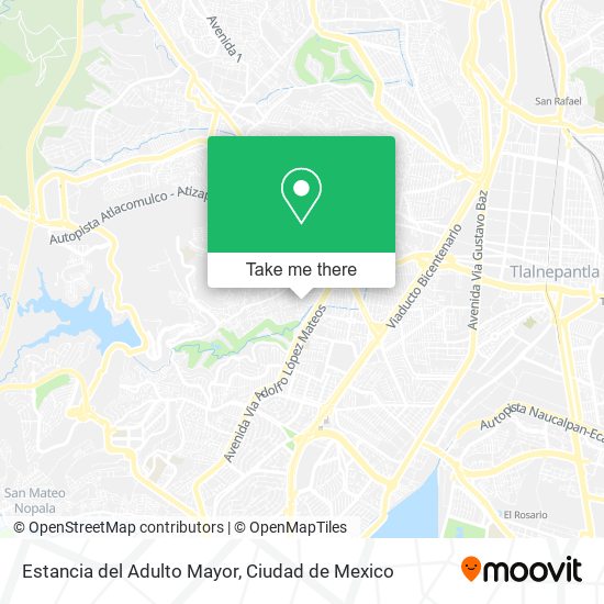 Mapa de Estancia del Adulto Mayor