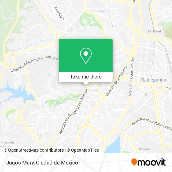 Jugos Mary map