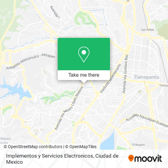 Mapa de Implementos y Servicios Electronicos